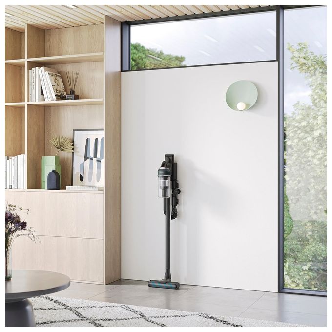 Samsung VS20C85G4PB-WD Jet 85 CompleteClean Plus Aspirapolvere a bastone 2 in 1 senza sacchetto 0,8 L autonomia fino a 60 minuti 210 AW 86 dB colore Blu