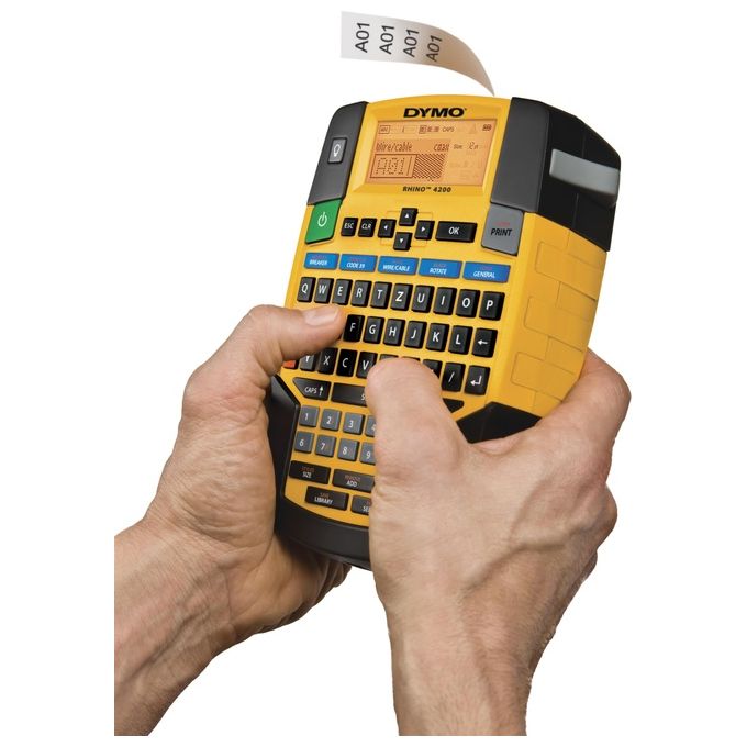 Dymo Rhino 4200 KIT_case Dispositivo di Etichettatura Trasferimento Termico QWERTZ