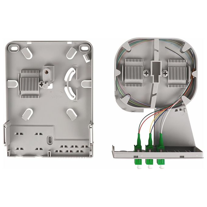 Digitus DN-949103 Punto di Trasferimento FTTH per 3 x LC-APC Duplex Grigio Chiaro