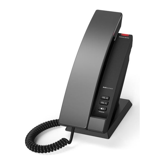 Snom 00007000 HD100 Telefono IP con Housing Antibatterico e Vivavoce Gigabit Ethernet PoE colore Nero