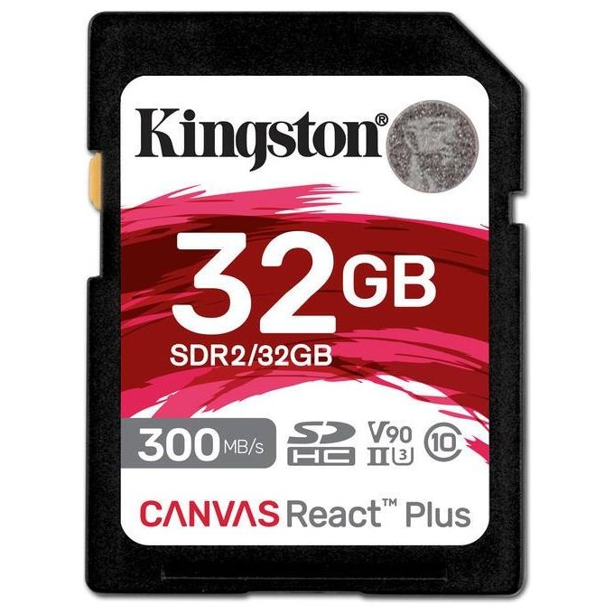 Kingston Technology Canvas React Plus 32Gb SD UHS-II Classe 10
