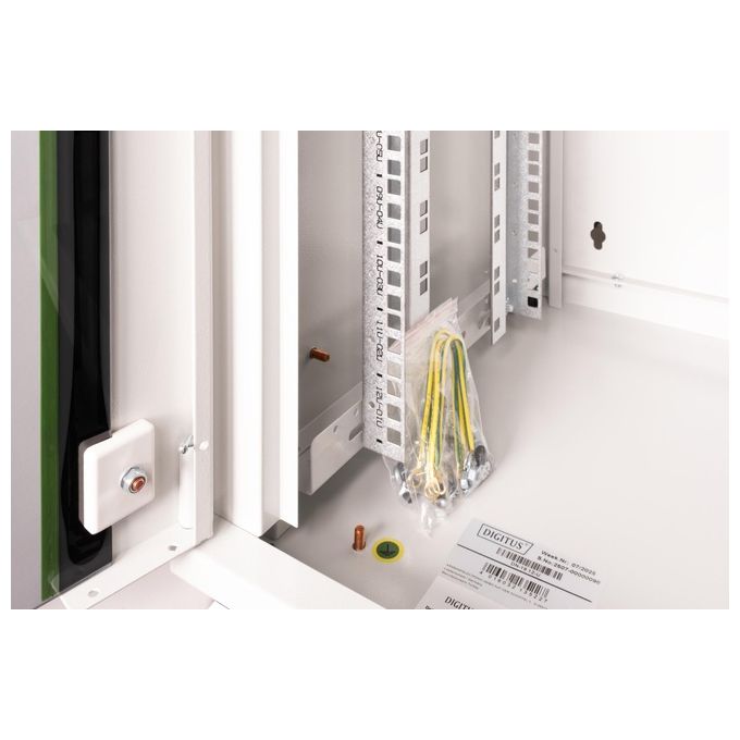 Digitus Armadio 12 Unita' Da Muro Linea Soho (A)600 X ((L)600 X (P)470 Mm. Colore Grigio Chiaro (Dn-19 12-U)
