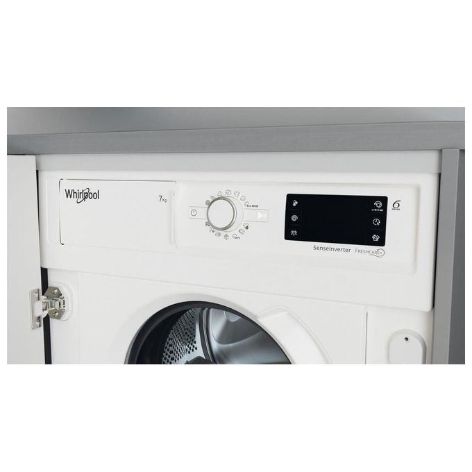 Whirlpool BI WMWG 71483E EU N Lavatrice da incasso Frontale 7 Kg 1400 rpm Classe D Motore Inverter FreshCare+ AquaStop (82x60x55 cm) colore Bianco
