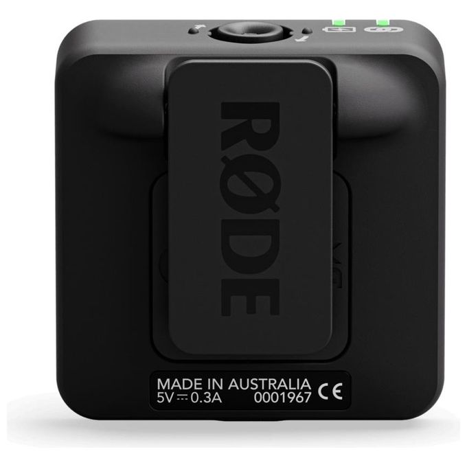 Røde WIRELESS ME Sistema Microfono Wireless Ultracompatto GainAssist portata 100m 7h batteria colore Nero