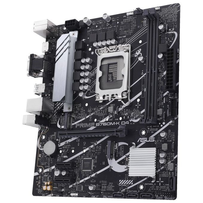 ASUS 90MB1DS0-M1EAY0 PRIME Scheda madre B760M-K D4 DDR4 SATA3 M.2 HDMI VGA 2.5GbE colore Nero