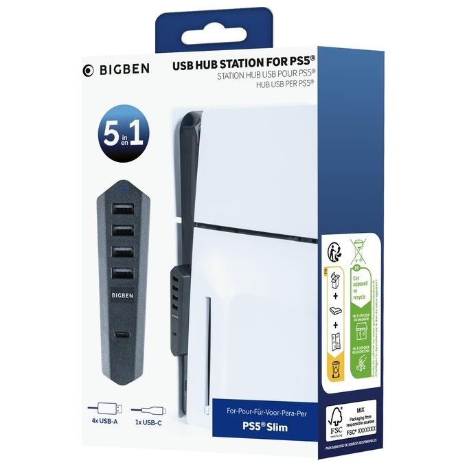 Big Ben Hub per PlayStation 5 Slim Nero