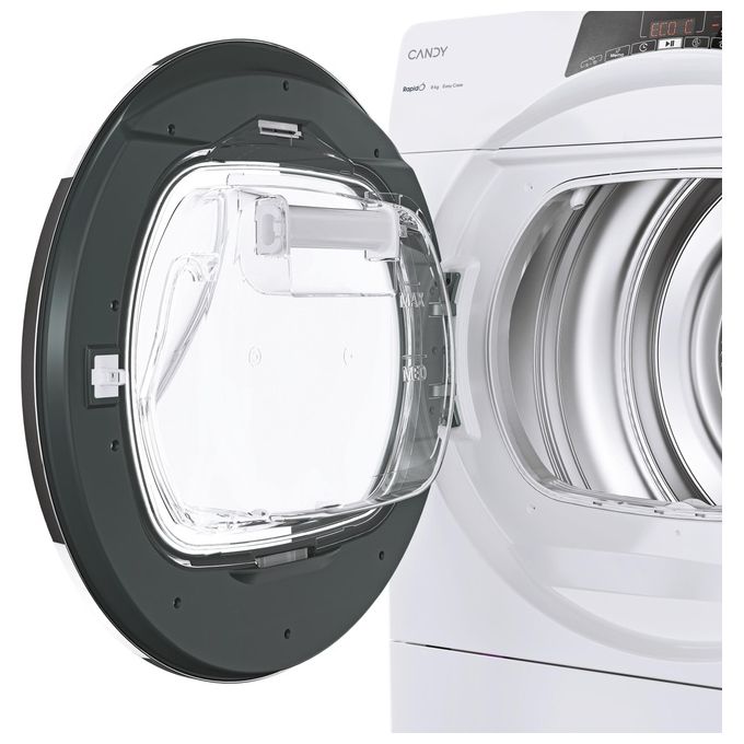 Candy ROE H8A2TCEX-S Rapidó Asciugatrice Pompa di Calore 8 Kg Classe A++ Wi-Fi 7 Cicli Rapidi (85x60x58,5 cm) colore Bianco