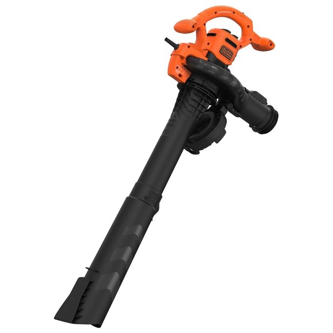 Black+Decker Aspiratore e Soffiatore Elettrico 3 in 1 2600W Beblv260-Qs per Macchine da Giardino e Soffiatori