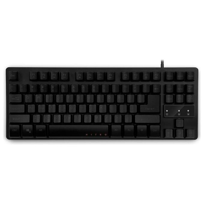 Acer GP.KBD11.01Y Nitro Tastiera Gaming TKL 80% Layout Italiano QWERTY Retroilluminazione LED RGB colore Nero