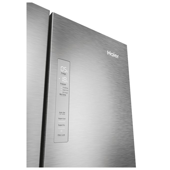 Haier HFR3718ENMM FD 70 Serie 3 Frigorifero 4 Porte 402 L 177 cm Classe E 37 dB No Frost Wi-Fi colore Inox