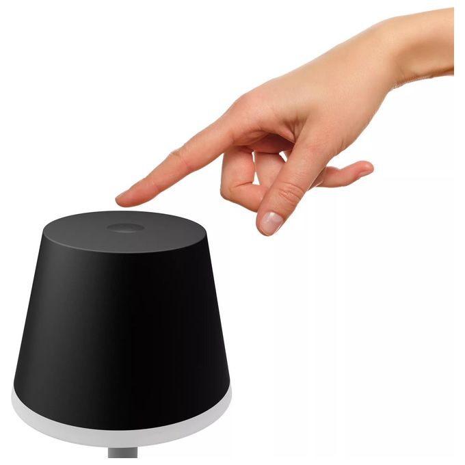 Philips Lampada Smart Hue Go White and Color Ambiance da Tavolo Ricaricabile Nera Wireless