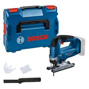 Bosch 06015B3001 Professional Seghetto Alternativo a Batteria Motore Brushless Impugnatura a Staffa Taglio Inclinato 45° con Lama e Kit Aspirazione colore Nero