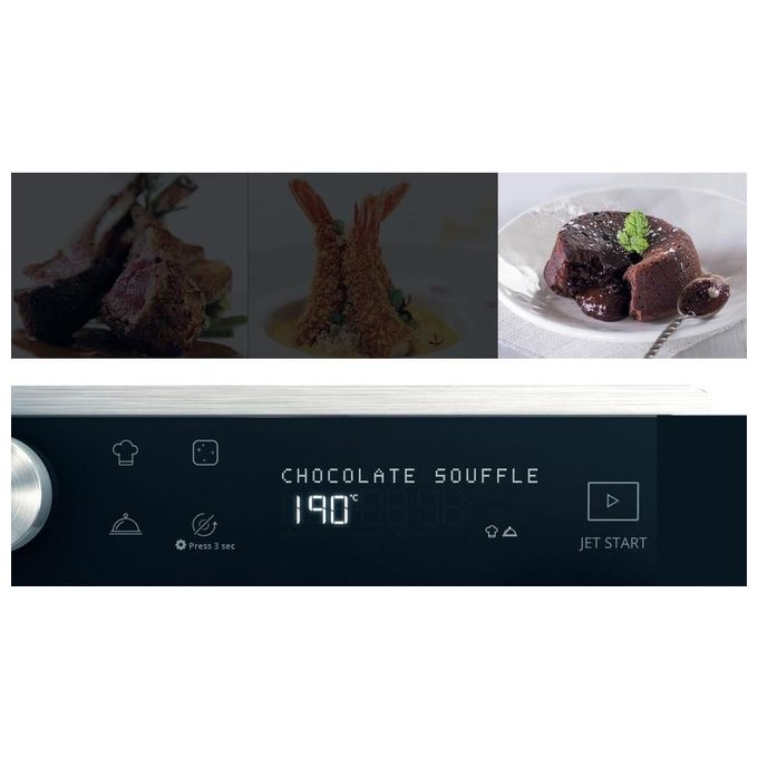Whirlpool MWSC 9133 SX Supreme Chef Forno a microonde Combinato 33 L 1000 W Grill Vapore Crisp 6° SENSO colore Acciaio Inossidabile