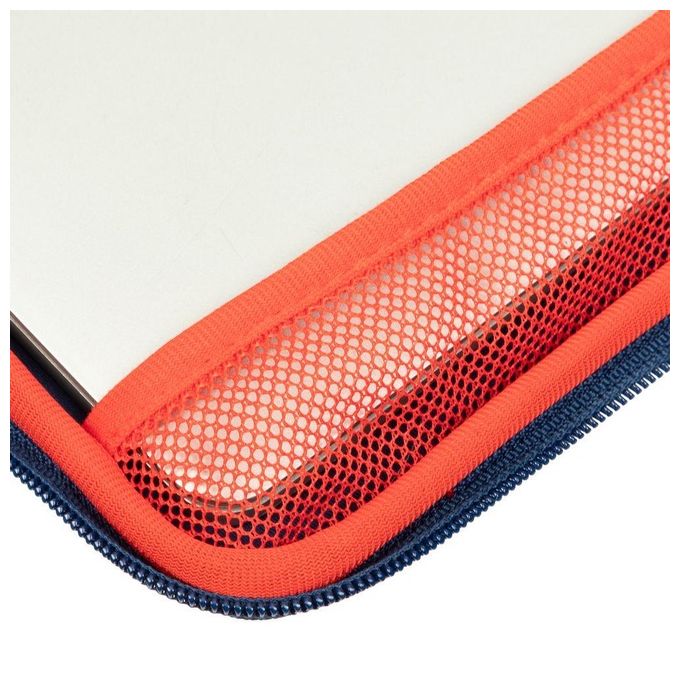 Rivacase Custodia Antishock per Laptop 13.3''-14'' Zip Verticale Blu Scuro