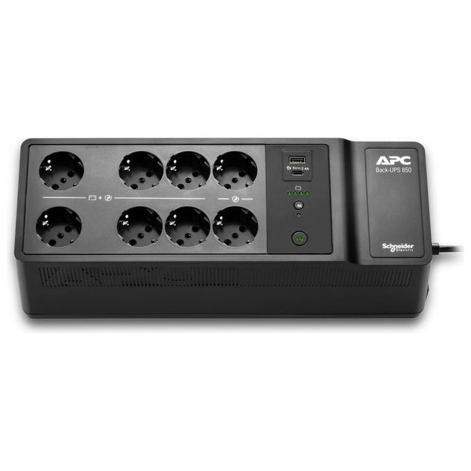 APC BE850G2-IT Gruppo di Continuita' UPS Standby Offline 850 VA 520 W 8 Prese Protezione Sovratensioni colore Nero
