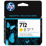 HP 3ED69A Cartuccia di inchiostro giallo originale HP 712 da 29 ml tecnologia a getto termico colore Giallo