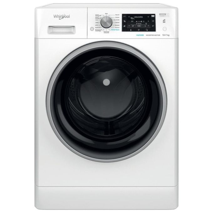 Whirlpool FFWDD 107625 WBS IT FreshCare Lavasciuga Frontale 10-7 Kg 1600 rpm Classe E Inverter 6° SENSO (85x60x60 cm) colore Bianco