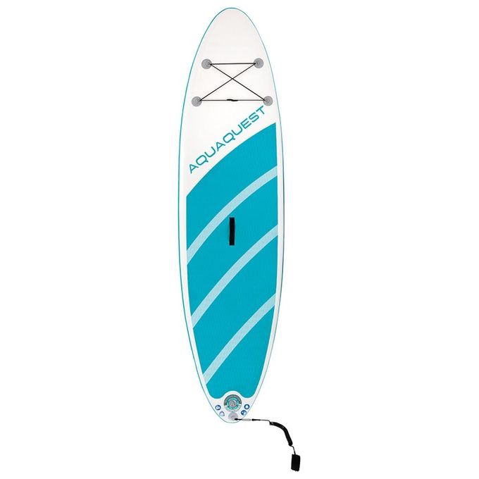 Intex 68242NP Aqua Quest 320 Tavola Stand Up Paddle SUP Gonfiabile 320x81x15 cm 150 Kg Drop Stitch con Pompa e Remo Alluminio 216 cm colore Blu
