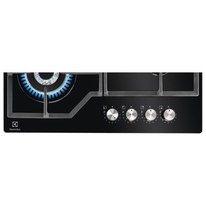 Electrolux KGG64362K Serie 600 Piano cottura Gas on Glass 60 cm 4 fuochi SpeedBurner Wok Sicurgas colore Nero