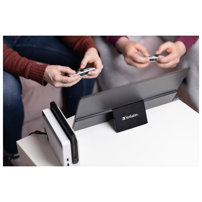 Verbatim 49593 PMT-17 Monitor Portatile Touch 17,3'' Full HD IPS LCD AMD FreeSync Altoparlanti colore Nero