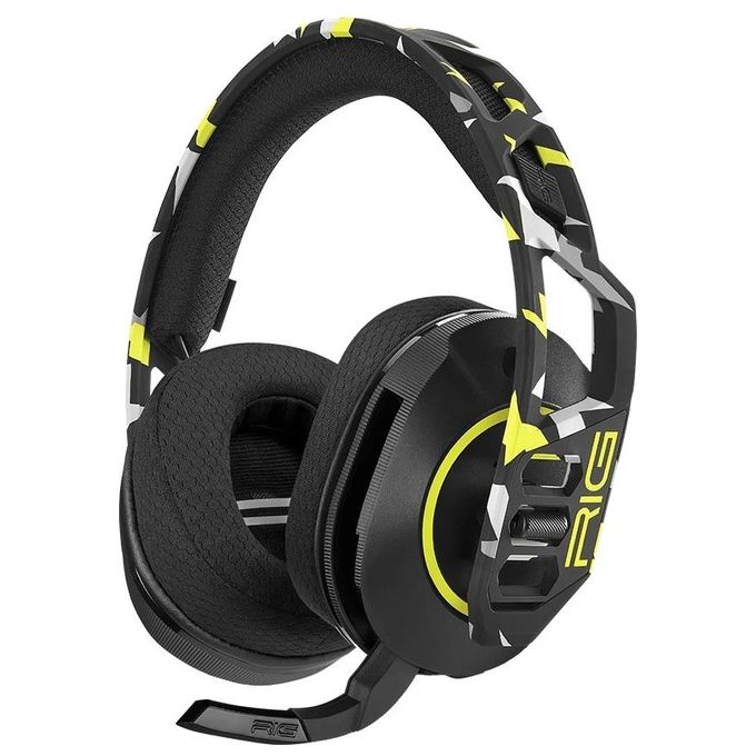 NACON RIG600PROHSACID RIG 600 PRO HS Auricolare Gaming Con cavo e senza cavo Bluetooth 5.1 USB tipo-C Nero Bianco Giallo colore Acid Camo