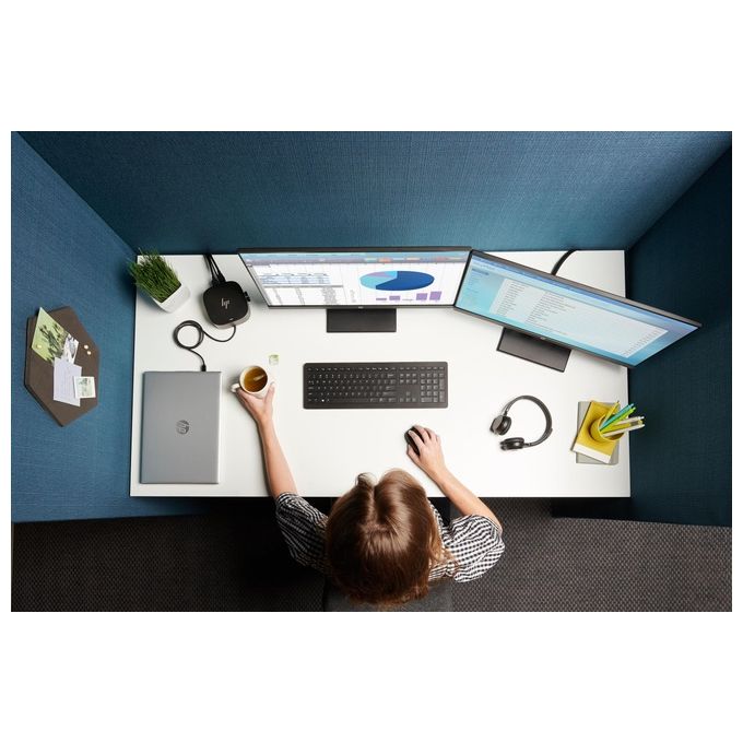 HP 5TW10AA USB-C Dock G5 Docking Station 4x USB-A 2x DisplayPort HDMI 2.0 LAN RJ-45 100W colore Nero