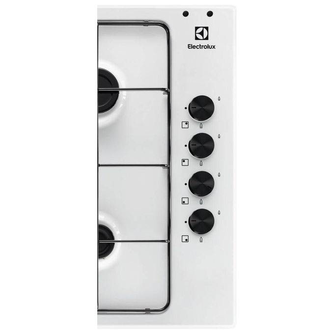 Electrolux KGS6404W Serie 300 Piano cottura Gas 60 cm 4 fuochi Comandi laterali Accensione elettronica colore Bianco
