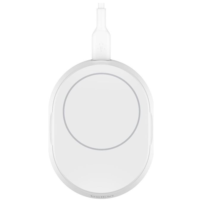 Belkin WIA008BTWH BoostCharge Pro Supporto di Ricarica Magnetico Convertibile 15 W Qi2 Compatibile con MagSafe colore Bianco