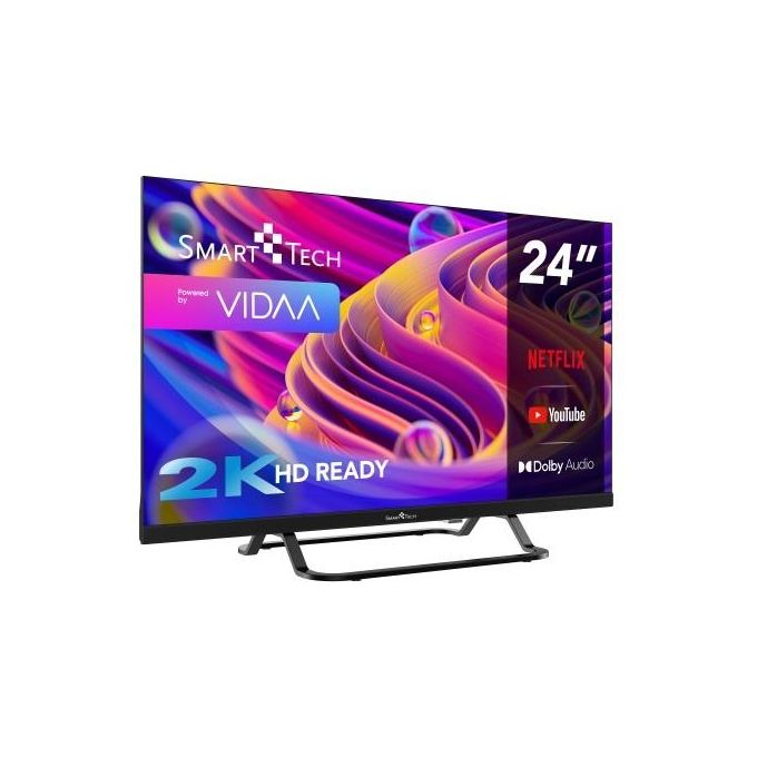 Smart-Tech 24HV02V Smart TV LED 24'' HD Ready VIDAA Wi-Fi DVB-T2 3 HDMI 2 USB colore Nero