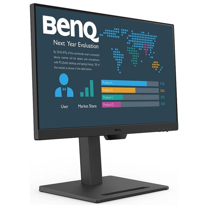 BenQ BL2490T Monitor PC 23.8'' Full HD IPS 1920x1080 100 Hz Altoparlanti Regolazione Altezza colore Nero