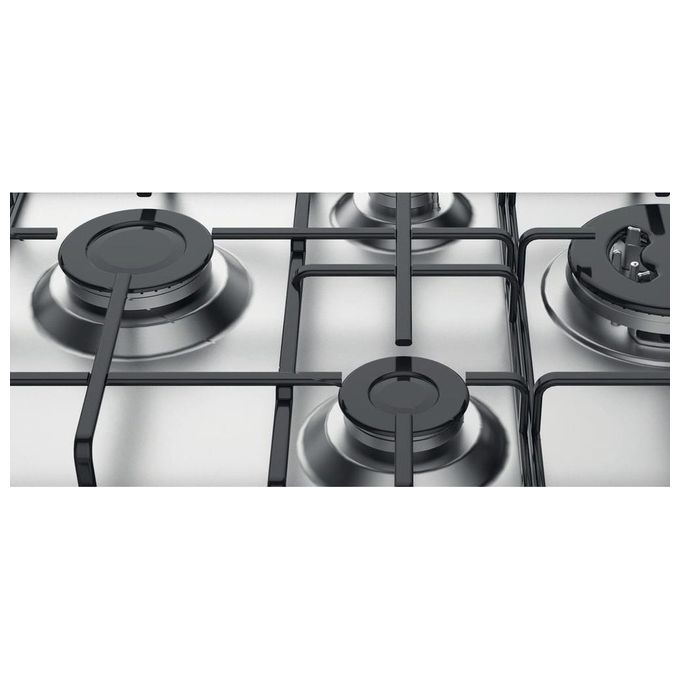 Hotpoint Piano Cottura a Gas 4 Zone 60 cm in Acciaio Inox PCN 642 T-IX-HAR Elegante e Funzionale