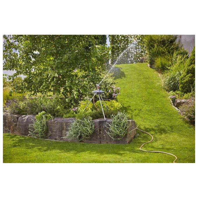 GARDENA 18735-20 Treppiede per Irrigatore Altezza 50 cm con Picchetti in Metallo colore Argento-Nero