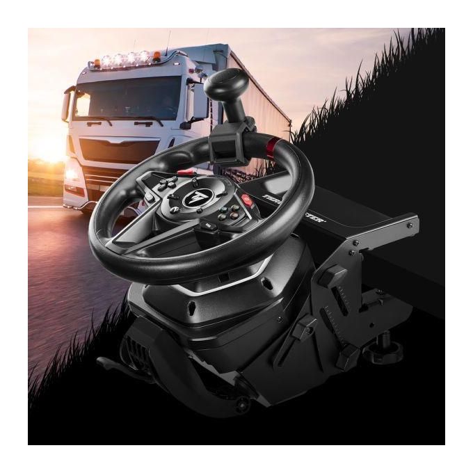 Thrustmaster 457275 T128 SimTask Pack Volante Force Feedback con Pedaliera T2PM e Supporto Regolabile USB Cablato per PC e Xbox Serie X-S Xbox One colore Nero