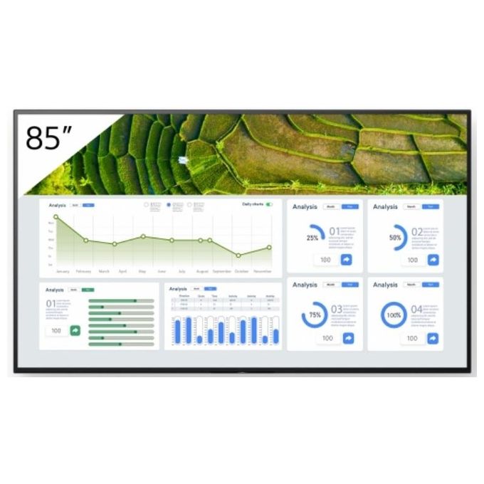Sony FW-85BZ30L Monitor professionale 4K HDR 24-7 BRAVIA 85'' LCD 440 cd-m² Wi-Fi Android Digital Signage colore Nero