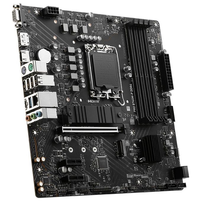 MSI PRO B760M-P DDR4 PRO B760M-P DDR4 Scheda Madre Intel B760 LGA 1700 micro ATX DDR4 128 GB M.2 SATA III 2.5 Gigabit Ethernet colore Nero