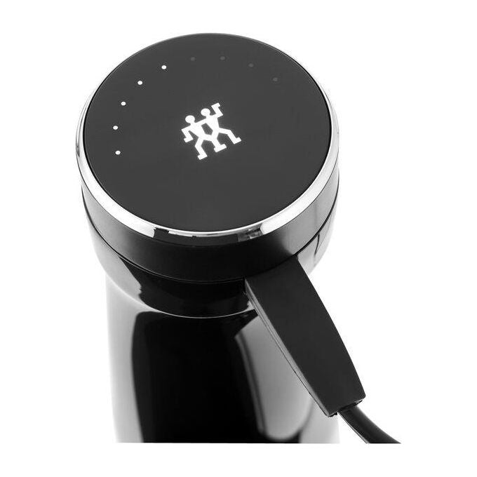 ZWILLING 1021605 Enfinigy Frullatore a immersione 800W 9 velocita' regolabili con funzione pulse Lama alettata Piranha Bicchiere 600 ml BPA-free colore Nero
