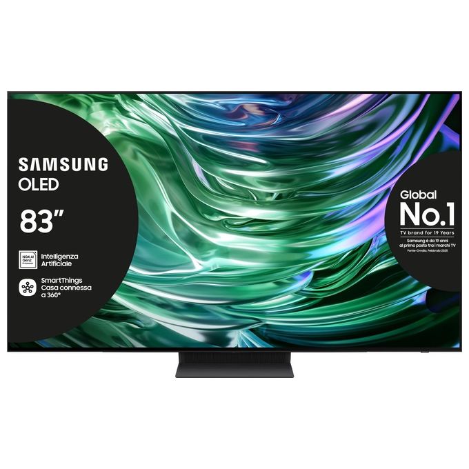 Samsung 8806095564968 S90 TV OLED 83'' 4K AI HDR+ Processore NQ4 AI GEN2 Motion Xcelerator 144Hz Design LaserSlim Dolby Atmos colore Graphite Black