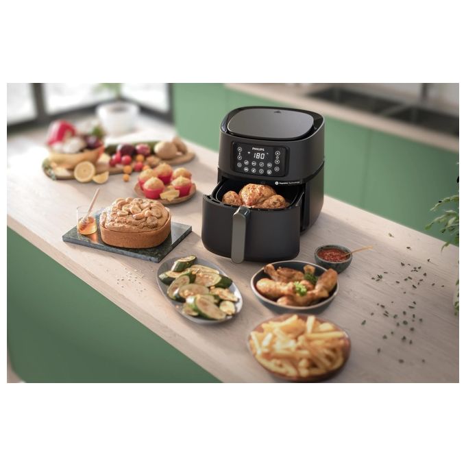 Philips HD9285-93 Friggitrice ad aria XXL Serie 5000 7,2 L 2000 W 16 programmi Wi-Fi colore Nero