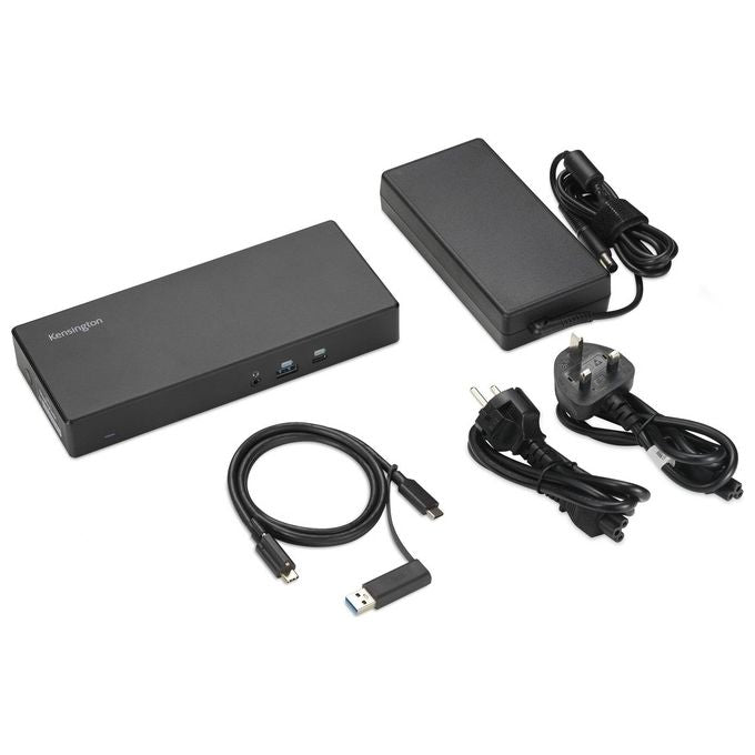 Kensington K33603EU SD4781P EQ Docking station Doppio 4K USB-C e USB-A 2 display 4K a 60 Hz 10 Gbps 100 W Power Delivery colore Nero