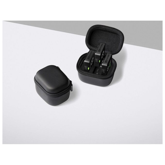 RØDE WIRELESS PRO Sistema Microfono Wireless a 2 Canali con Registrazione 32-Bit Float Timecode Integrato 260 m 2 Microfoni Lavalier Colore Nero
