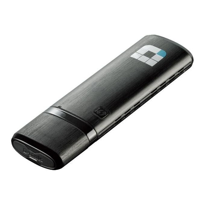 D-Link, Adattatore USB WiFi AC1200, Dual Band, Wireless, Nero