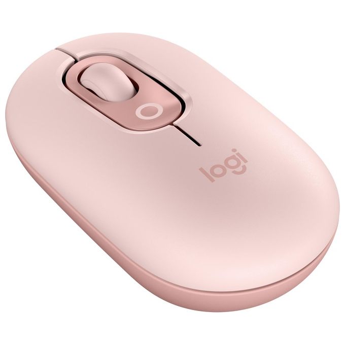 Logitech 910-007413 POP Mouse Universale Ambidestro Ottico 4000 DPI Bluetooth Clic Silenzioso 10 m colore Rosa