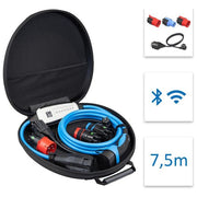 NRGkick 12801061 Optimal Stazione di Ricarica Portatile 32A 22 kW con Cavo Tipo 2 7,5 m GSM WLAN inclusi Adattatore e Custodia colore Nero