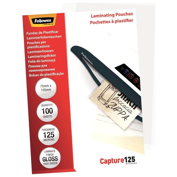 Fellowes Cf100pouch 75x105 125micron