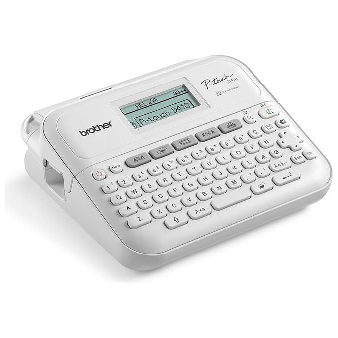 Brother PT-D410 Stampante per Etichette Trasferimento Termico 180 x 180 DPI 20 mm-s USB QWERTY TZe colore Bianco