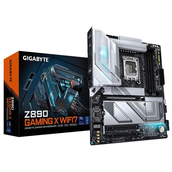 GIGABYTE Z890 GAMING X WIFI7 Scheda madre Supporta CPU Intel Core Ultra Serie 2 16+1+2 fasi VRM DDR5 fino a 8800MHz OC PCIe 5.0 Wi-Fi 7 LAN 2.5GbE Thunderbolt 4 colore Nero