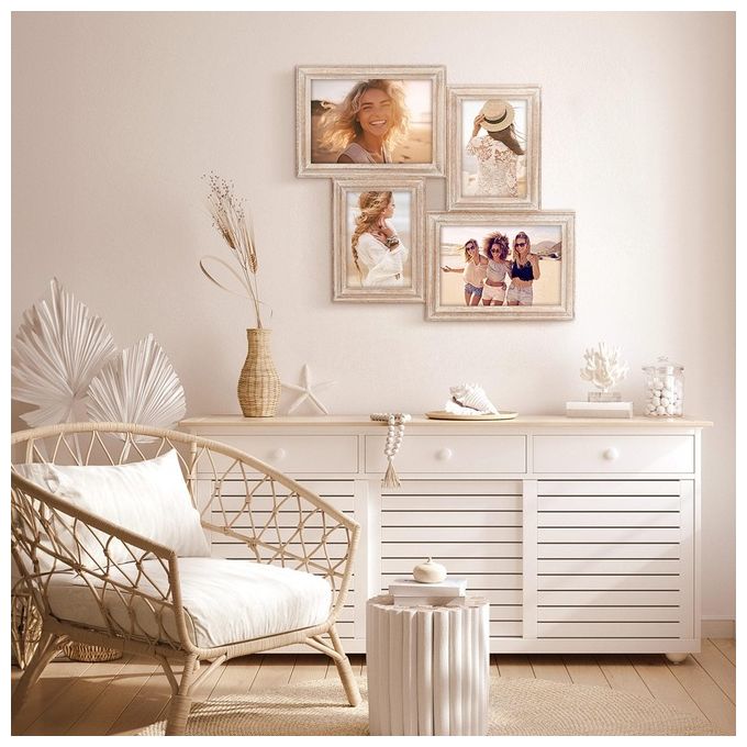 ZEP Rosel Natural 4Q Galerie Cornice Portafoto 2x10x15cm 2x13x18cm