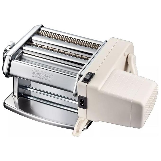 Imperia 2675 Titania Electric Macchina per la Pasta Fresca Elettrica Sfogliatrice 150mm 6 Spessori Tagliolini 2mm Fettuccine 6.5mm colore Beige