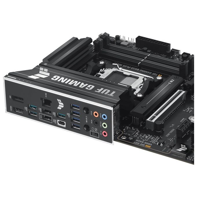 Asus TUF GAMING B850-PLUS WIFI Scheda Madre ATX Socket AM5 DDR5 PCIe 5.0 Wi-Fi 7 Ethernet 2.5Gb USB-C 20Gbps colore Nero