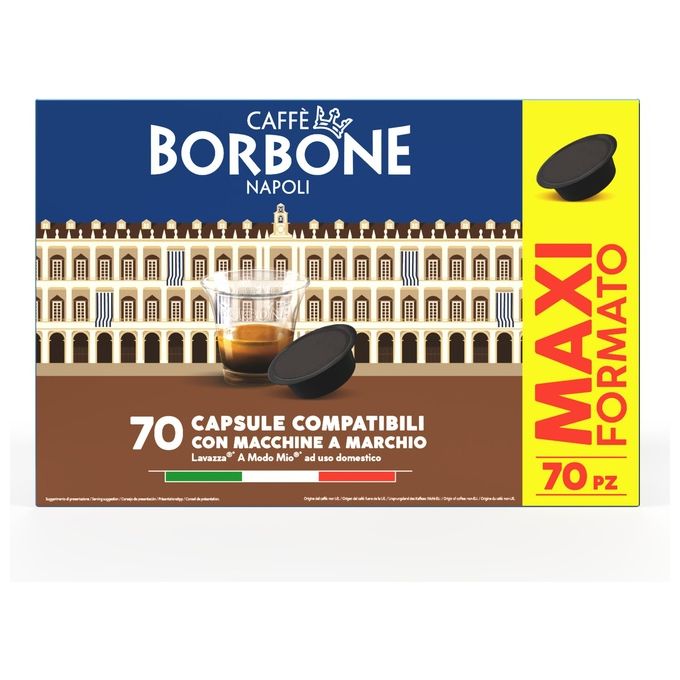 Borbone Caps Compatibile Lavazza 70 Pezzi Decisa